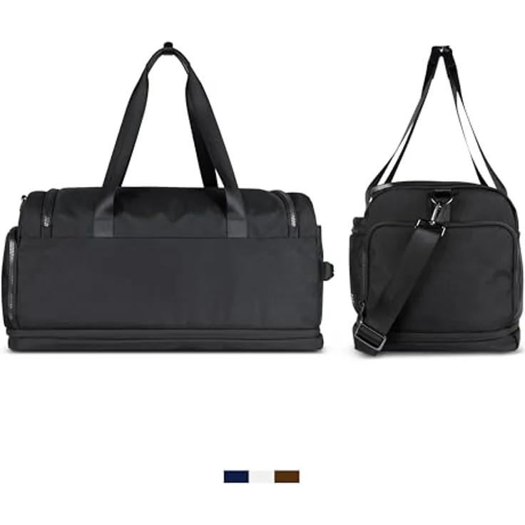 bugatti Nero Weekender Reisetasche, 58 cm, schwarz, 100% Polyester, ideal für Reisen und Sport – Bild 3