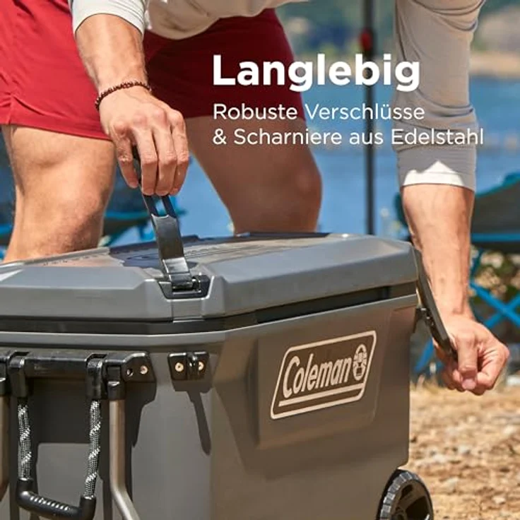 Coleman Convoy 65 QT, Kühlbox mit 29 l Nutzinhalt, 120 Stunden Kühlleistung, dunkelgrau – Bild 7