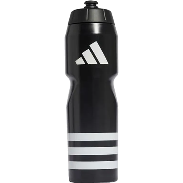 adidas Performance TIRO BOT, Trinkflasche 0.75L mit ergonomischer Form und Sportverschluss, BPA-frei, 3-Streifen Design
