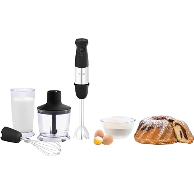 ECG RM 750 Stabmixer mit 2 Geschwindigkeitstasten Soft-Touch und 750 W Leistung, Schwarz – Bild 10