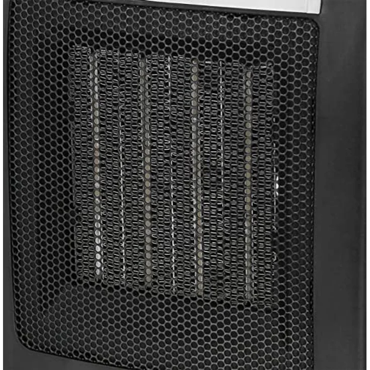 Emerio FH-106145, 1800W ECO Keramik Heizlüfter mit zwei Leistungsstufen, PTC Heizelement, Thermostat, Sicherheitsschalter und Ventilatorfunktion, Schwarz – Bild 3