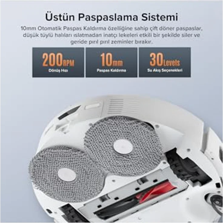 Roborock Qrevo Edge 5V1, Staubsauger-Roboter mit 17.000 HyperForce Saugkraft, Dual Anti-Tangle System und Heißwasser-Mopptechnik, weiß – Bild 7