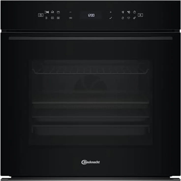 Bauknecht BBI78HT1SK Einbau-Heissluftbackofen/A+/ 73l/ Hydrolyse/SoftClose/AirFry Funktion inkl. Airfry-Tray/High Temp. Pizza Funktion/LCD Text-Display/ 1x Teleskopauszug, XXL Garraum, Multi-Level-Kochen, High-Temperature Pizza Funktion – Bild 1