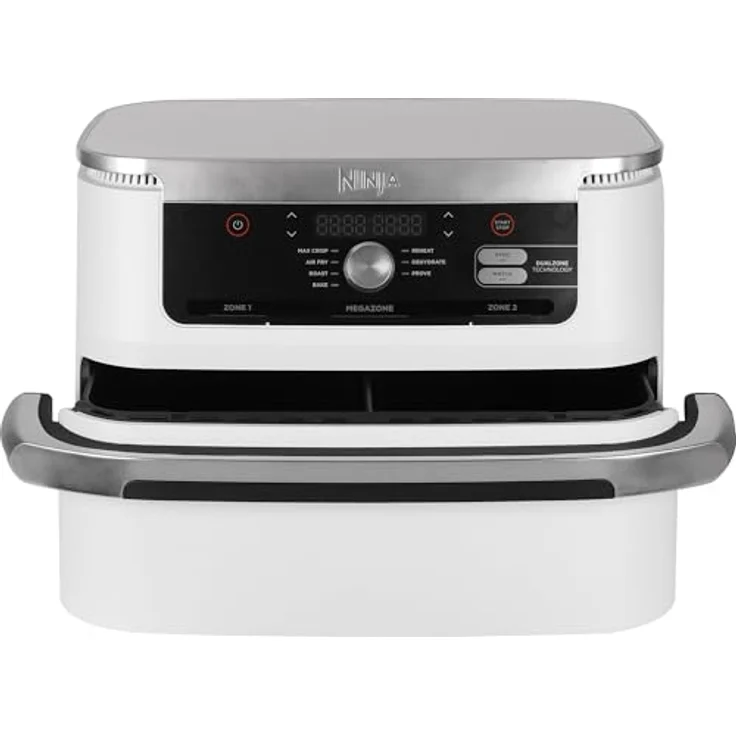 NINJA Heißluftfritteuse AF500EUWH Foodi FlexDrawer - 10,4 l Fassungsvermögen, Max Crisp Technologie, PTFE Antihaftbeschichtung, weiss – Bild 3