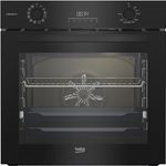 Beko BBIS17300BCS b300 Einbau-Backofen 72 Liter, Multifunktionsofen mit 12 Funktionen, SteamAdd-Dampffunktion, SoftClose-Tür, katalytische Rückwand, versenkbare Knebel, Schwarz