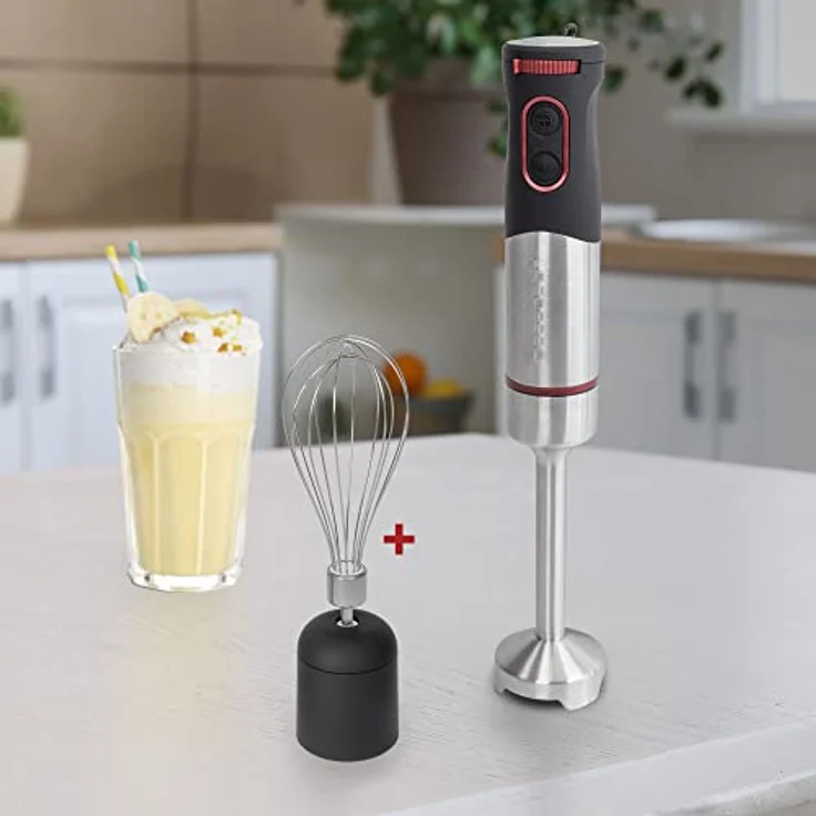 Classbach C-SMS 4001, Stabmixer mit 1000 Watt, Silber – Bild 4
