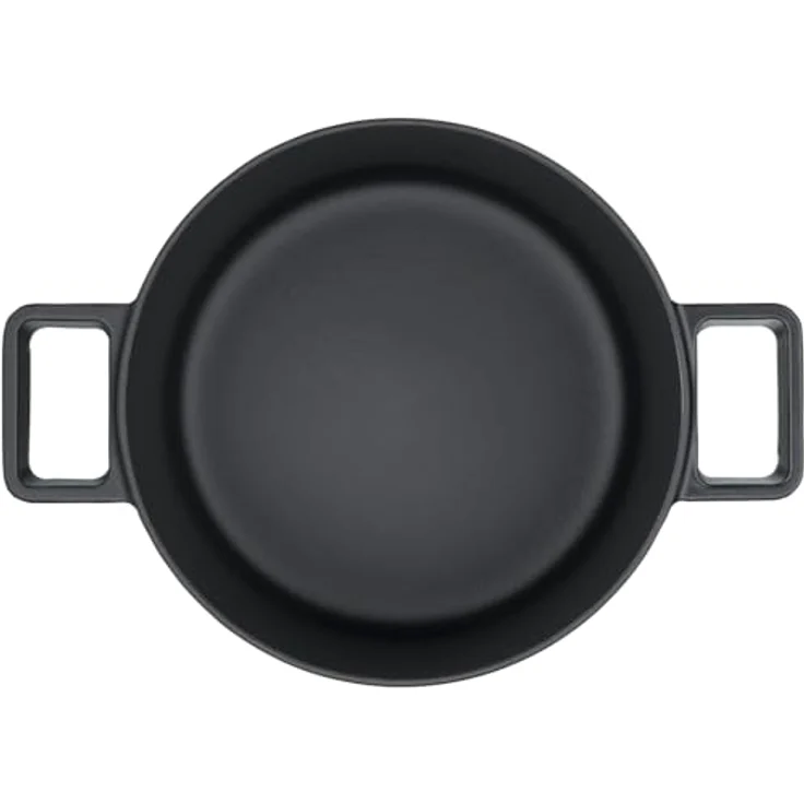 WMF Bräter Flavour, Ø 24 cm, Gusseisen, 5,2 Liter, Schwarz, Gusseisen-Kochgeschirr, Deckel mit Kondensationsnoppen – Bild 5