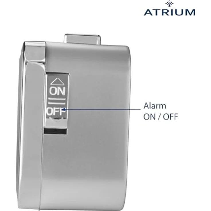 Atrium Seniorenwecker A530-19, analoger Quarz-Wecker mit großem Zifferblatt, lautlosem Betrieb und extra lautem Glockensignal, Silber – Bild 5