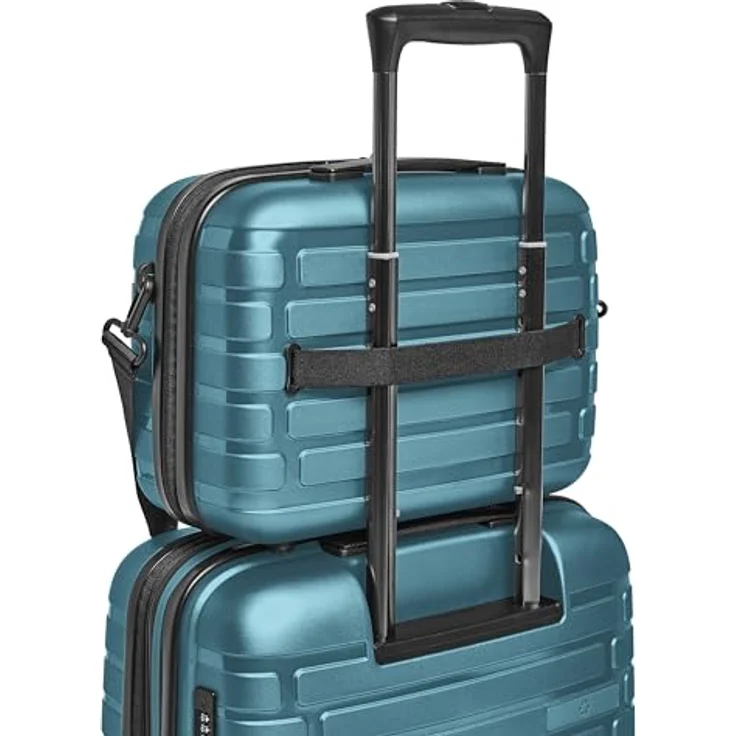 Pactastic Hartschalen Handgepäck Kosmetik-Koffer | Stabiles Beauty-Case mit Aufsteckfunktion | 34 x 17 x 27 cm aus Polypropylen (Collection 04) – Bild 2