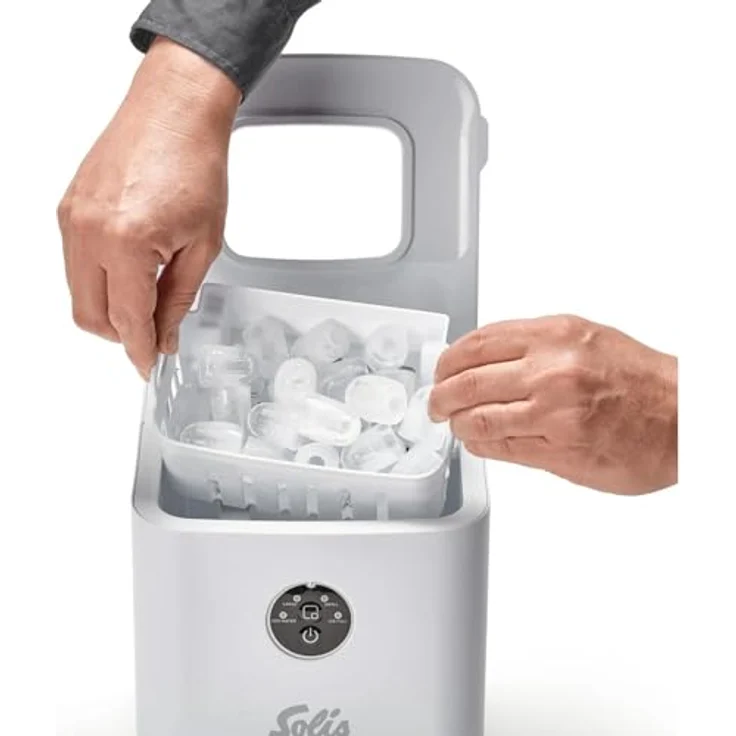 SOLIS OF SWITZERLAND Eiswürfelmaschine Ice Cube Express, Typ 8510, 2 Größen, 8 Eiswürfel in 10 Minuten, 1 L Volumen, klar-weiß – Bild 3