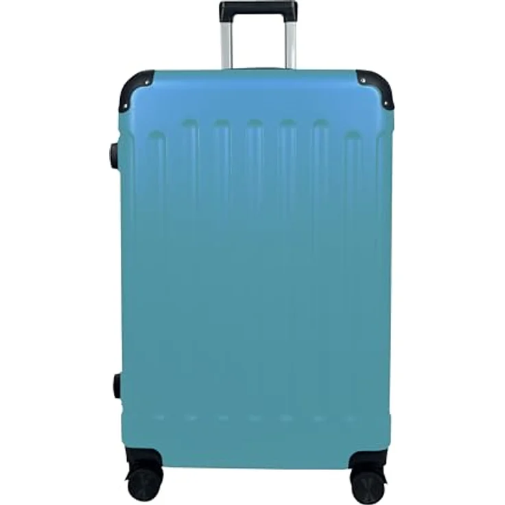 MY TRAVEL BAG Hartschalen-Koffer Reisekoffer ABS Koffer, 360° Rollen-System, Türkis, Großer Koffer (75cm) – Bild 3