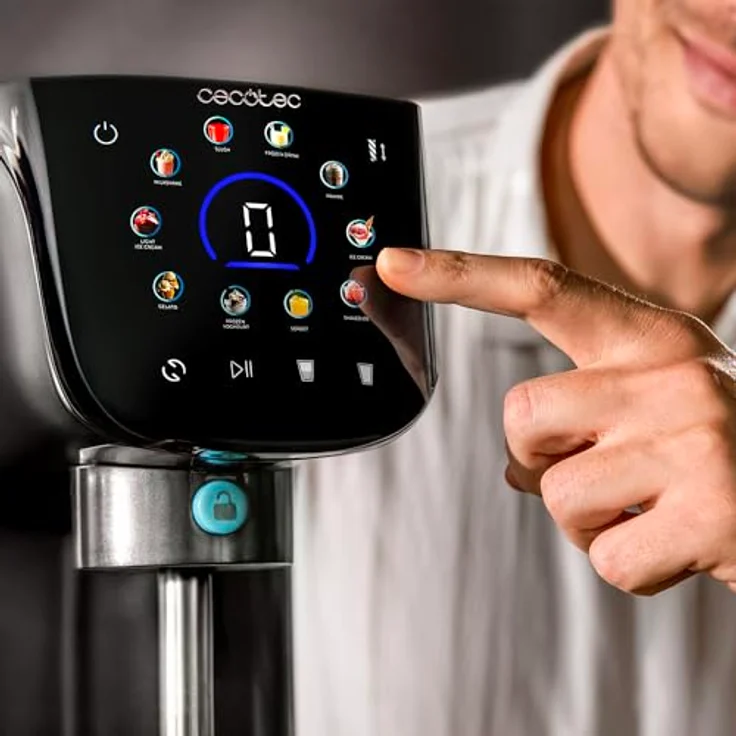 Cecotec Gelatec 2100, Speiseeismaschine mit 10 Programmen, CreamOn-Technologie und Touchscreen, 2,1 l Fassungsvermögen, Edelstahl – Bild 9