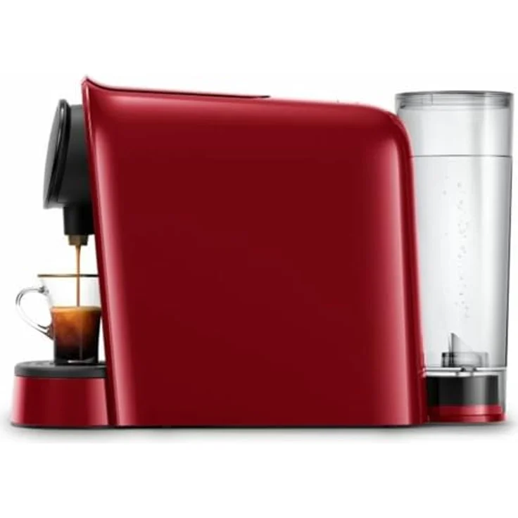 Philips Kaffeevollautomat LOr Barista LM8012 51, Kapsel-Kaffeemaschine, 19 bar, Dunkelrot – Bild 3
