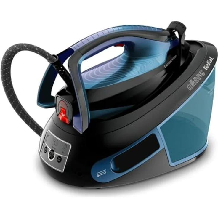 Tefal Express Vision SV8151 2800 W 1,8 L Durilium AirGlide Autoclean Soleplate Dampfbügelstation, Blau, Schwarz, SV8151E0 – Bild 3