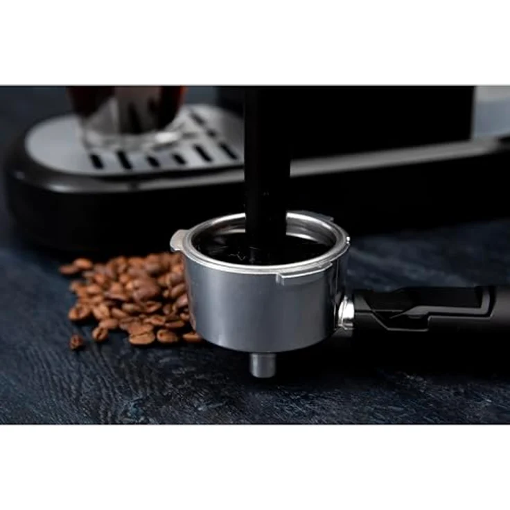 GASTRONOMA Filterkaffeemaschine 18110002, Espressomaschine mit 15 bar Druck, Schwarz mit Edelstahlakzenten – Bild 5