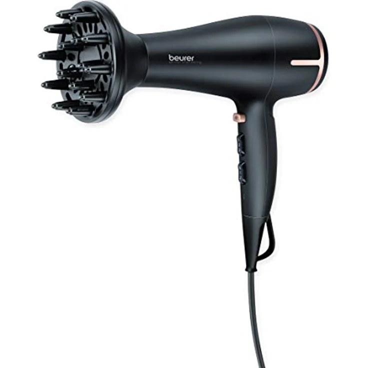 Beurer HC 60 Ionen Haartrockner mit Berührungssensor, 2200 Watt, mit Stylingdüse und Volumendiffusor – Bild 2