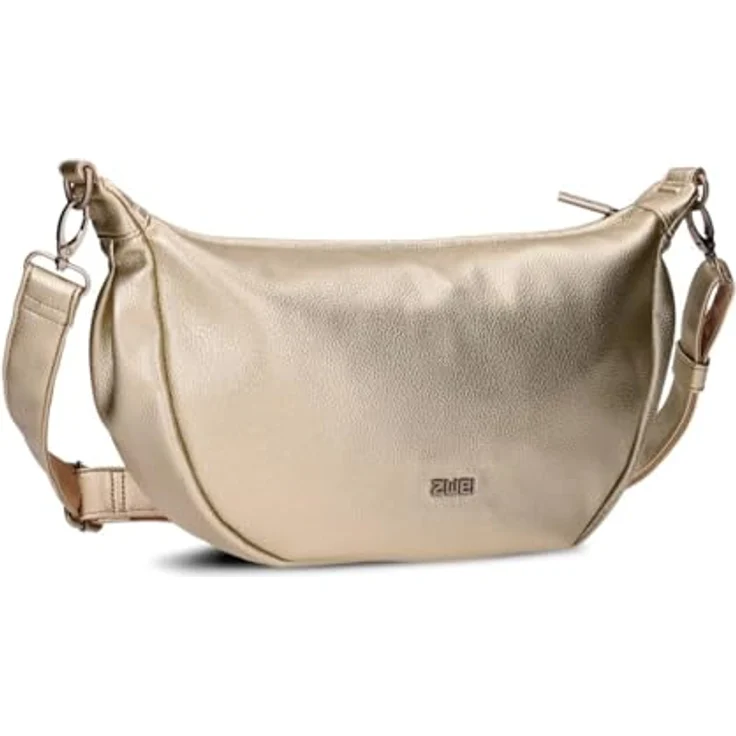 ZWEI Rucksack Mademoiselle M70, Sling Bag aus Kunstleder, goldfarben, 34 x 11 x 20 cm – Bild 1