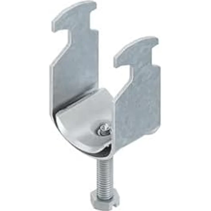 NIEDAX NIED Hammerfuss-Bügelschelle B54, Stahldruckwanne für 1 Kabel, Spannbereich 50-54mm, feuerverzinkt, halogenfrei – Bild 2