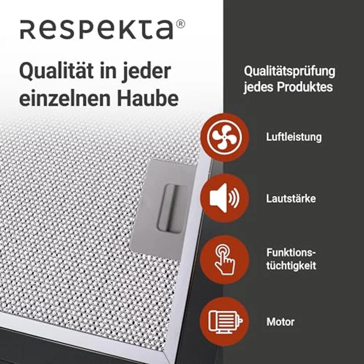 Respekta CH24080SM Kopffreihaube, Wandmontage, schwarz – Bild 10