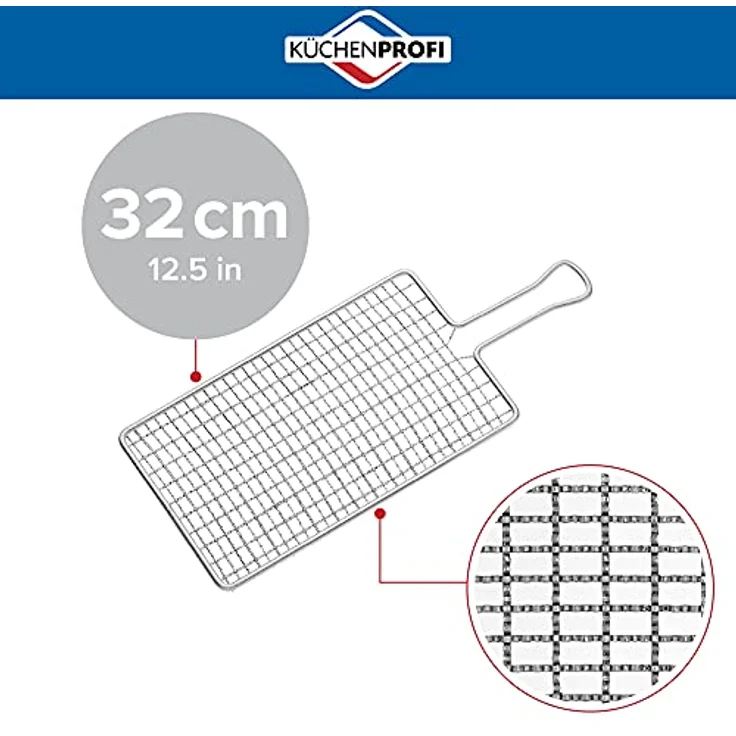Küchenprofi Kartoffelreibe aus rostfreiem Edelstahl , Spülmaschinenfest , Reibfläche 23 × 13,5 cm , Drahtkartoffelreibe mit ergonomischen Griff , 31,5 x 13,5 x 0,6 cm – Bild 2