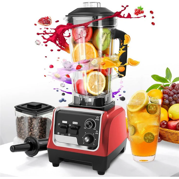 7MAGIC Hochleistungsmixer 1600W Standmixer mit 32000 U/min, 2L BPA-freiem Behälter, Timer, Selbstreinigungs- und Crush-Funktion