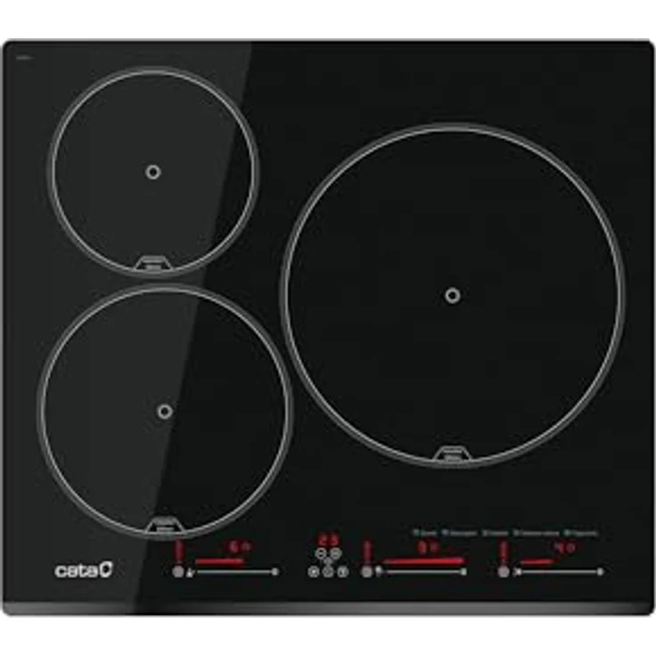 Cata Gas-Kochfeld Cata INSB6003E2BK, Induktionskochfeld 60 cm 7100 W, Schwarz – Bild 1