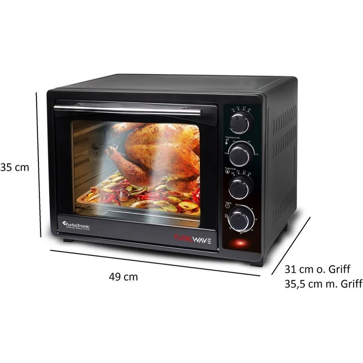 TurboTronic Mini Backofen mit Doppelverglasung – Bild 4