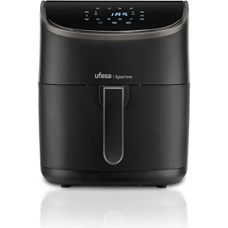 Ufesa Heißluftfritteuse SPARROW, 6 L, schwarz, EU-Stecker, steckbar – Bild 1