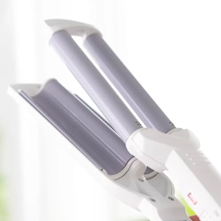 InnovaGoods® Keramikhaarstyler für Wellen Waavio, 55 W Leistung, Keramikplatte, Weiß und Grau – Bild 4