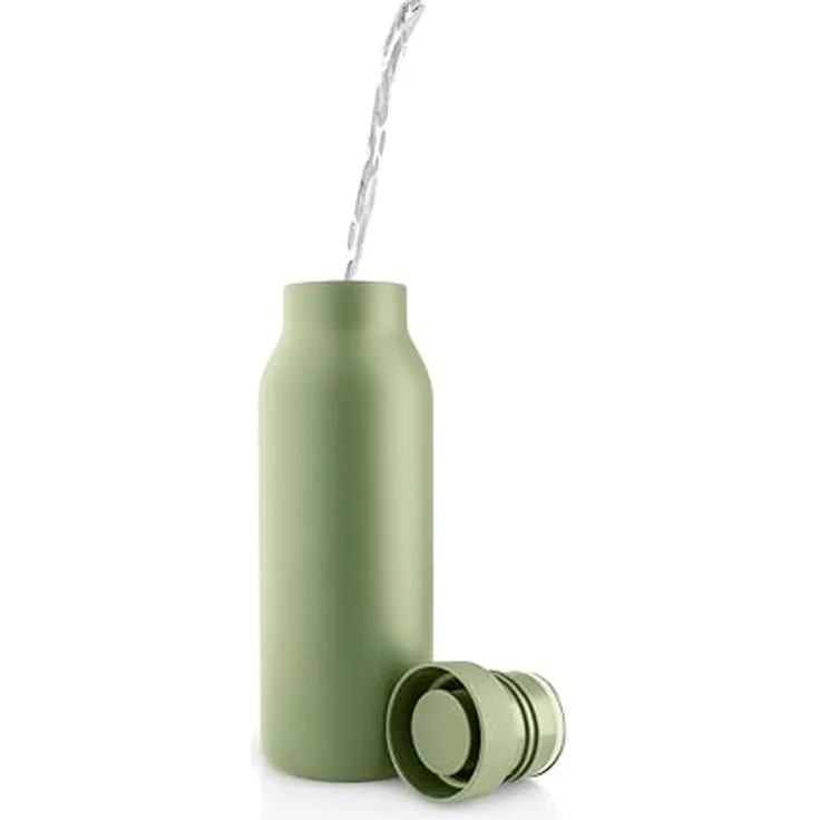Eva Solo Urban Isolierflasche 0,5 l, doppelwandige Edelstahlflasche aus 90 % Recyclingmaterial, Pistachio, 100 % dicht, spülmaschinengeeignet – Bild 3