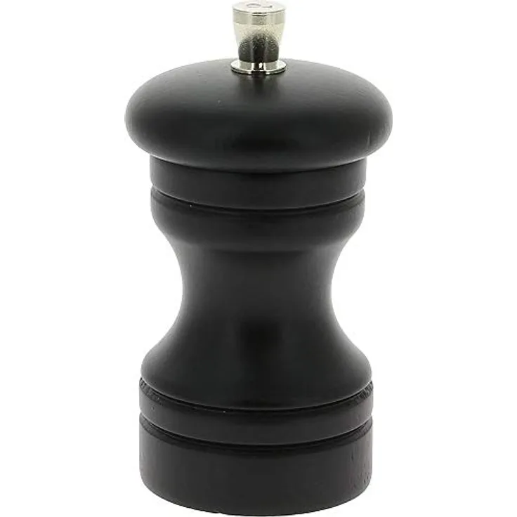 Marlux p240.100404 Pfeffermühle Holz schwarz matt 5,5 x 5,5 x 10 cm