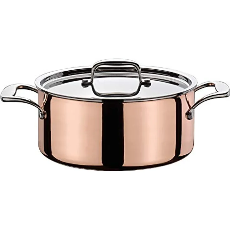 Spring KP0715500624 Culinox Bratentopf, 18/8 Edelstahl, 4.7 liters, Kupfer