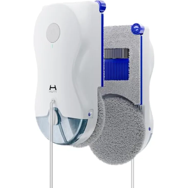 HUTT Fensterputzroboter 10, Innovativer Fenstersauger mit Dual-Mode-Reinigung und präziser Eckenreinigung, schwarz