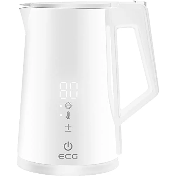 ECG RK 1893 Digitouch White, Wasserkocher mit 1,7 Liter Volumen und genauer Temperatureinstellung – Bild 2