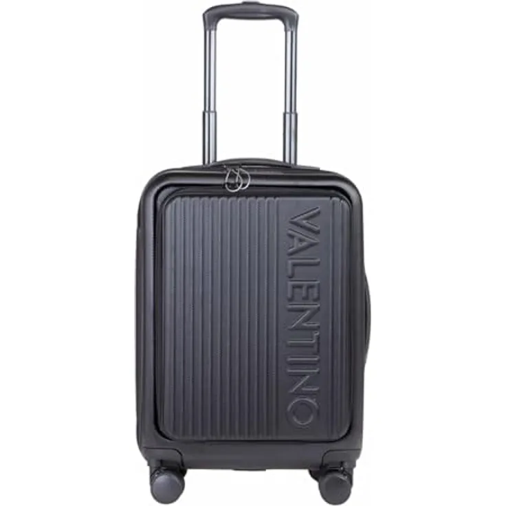 VALENTINO Lexplor Carry On Trolley S Nero, Koffer mit viel Stauraum und leisem Fahrverhalten