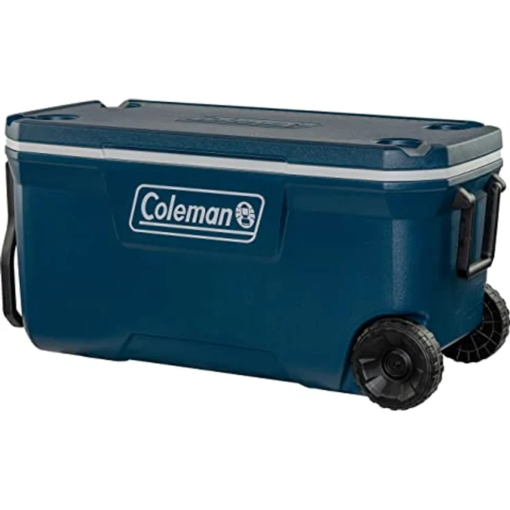 Coleman 100QT Xtreme Wheeled passive Kühlbox, mit Rollen, 94 Liter, Teleskopgriff, PU-Schaumisolierung, blau – Bild 4