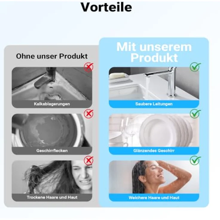 Naturewater SOFT-V1 Wasserenthärtungsanlage, Ionentauscher mit 12,5 l Harztank, für weiches Wasser und automatische Regeneration – Bild 6