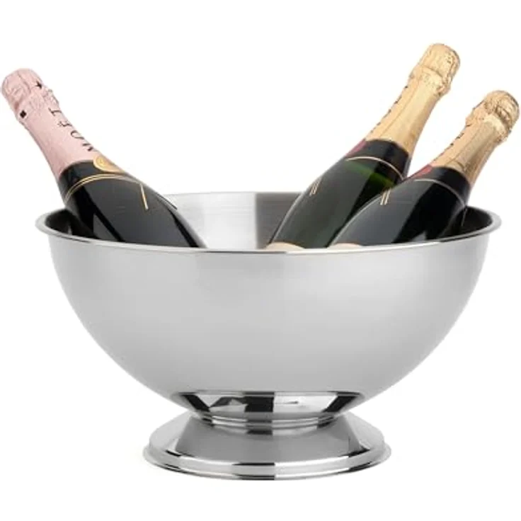 Leopold Vienna Champagnerschale Classic II Edelstahl Ø35x19cm, 304, Silber, 350x350x187mm – Bild 2
