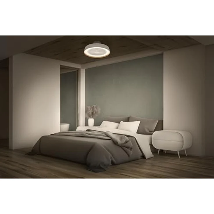 OSRAM HOMELIGHTING Ceiling Fan Compact 480, Deckenventilator mit 49W, LED-Beleuchtung, 6 Geschwindigkeitsstufen, Fernbedienung, weiß – Bild 3