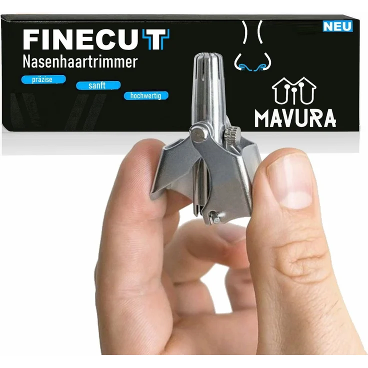 MAVURA FINECUT Nasenhaartrimmer - batterielose Alternative, Edelstahl - Preisvergleich