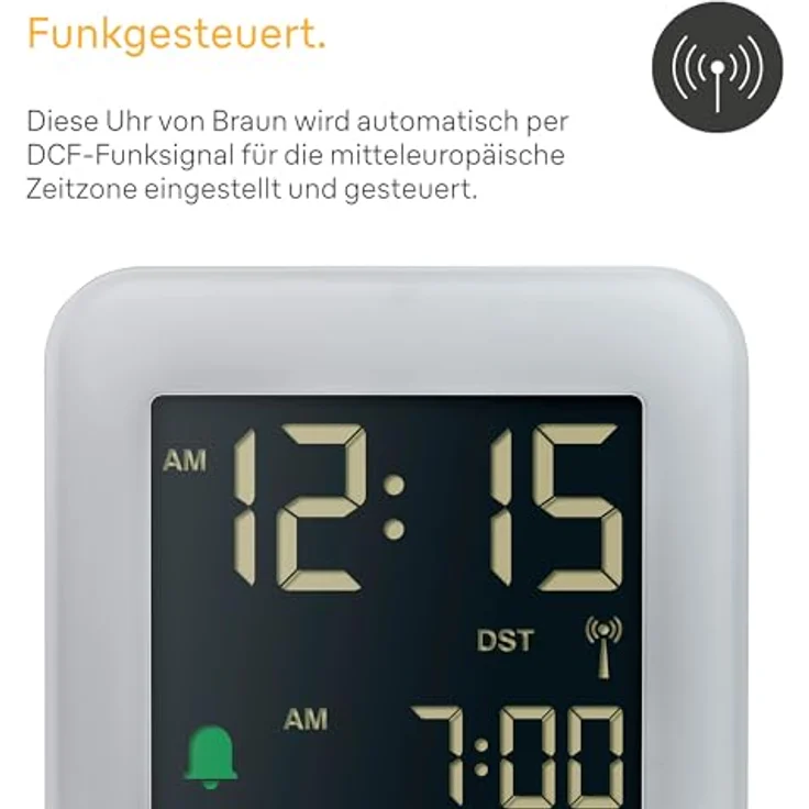 Braun BC08G DCF digitaler Funkwecker – Bild 5