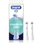 Oral B iO Interdental Clean Ersatzköpfe, feine Borsten für Zahnzwischenräume, 2 St.