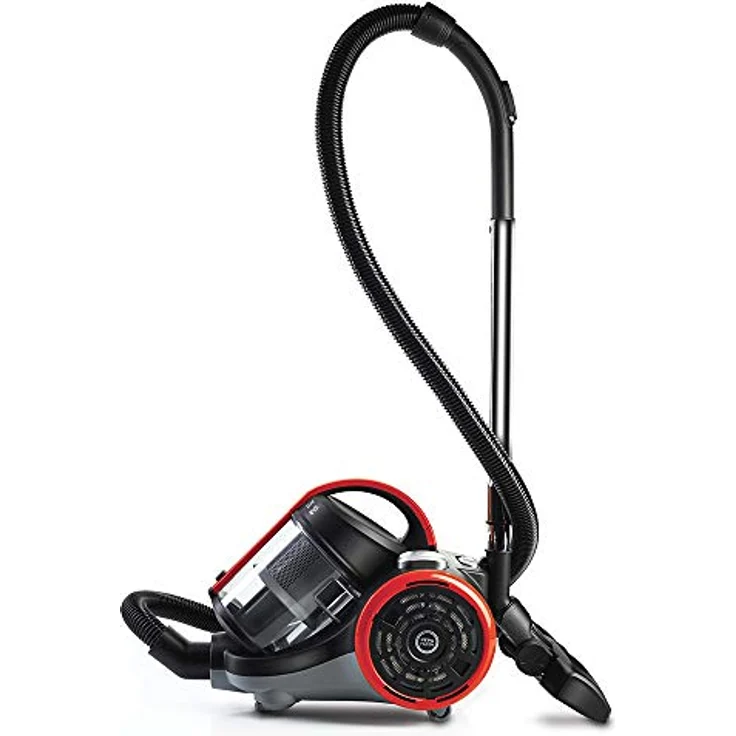 Polti PBEU0105 Bodenstaubsauger, beutellos, 800 Watt, HEPA-Filter, schwarz-rot – Bild 3