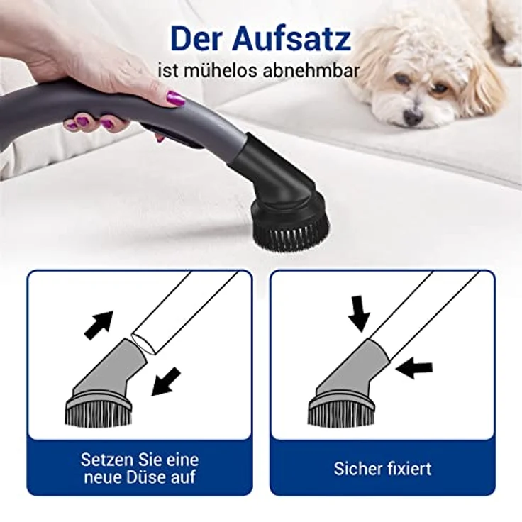 VIOKS Saugpinsel Staubsauger Aufsatz Bürste/Staubsaugerbürste Universal für 35mm RohrØ - Staubsauger Bürste 35mm & Siemens Staubsauger Zubehör – Bild 4