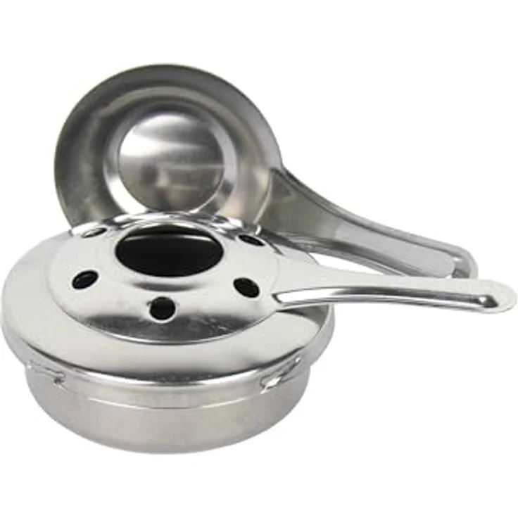 Haushalt International Fondue-Set 10-teilig bzw. 22-teilig aus Edelstahl für 6 Personen, stufenlose Hitzeeinstellung, farbige Gabeln – Bild 5