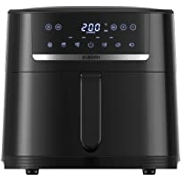 XIAOMI Air Fryer 6L, Heißluftfritteuse XXL, 1500W, 40°-200° einstellbar, 360° Heißluftzirkulation, 6 Programme, Frittieren ohne Öl, Schwarz – Bild 1