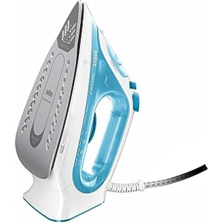 Braun TexStyle Dampfbügeleisen, Zwei-Wege-Bügelsohle, 3D SuperCeramic, verschiedene Farben 170 gr-min blau – Bild 2