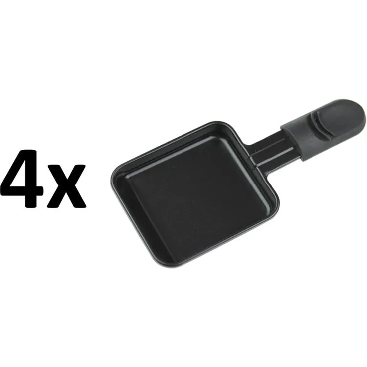 Severin 1440048 Pfännchen, Set mit 4 original Ersatzteilen, passgenau für RG2683 Raclette