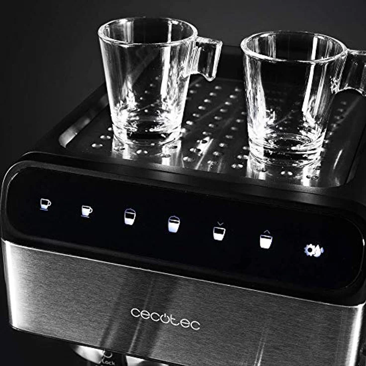 Cecotec Power Instant-ccino 20 Touch Kaffemaschine. Siebträger, 20 bar Druck, 1'4 L Wassertank, Milchbehälter,Touch-Bedienung, 1350 W – Bild 5