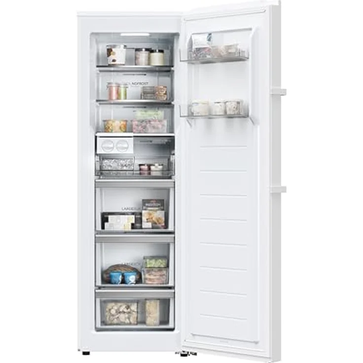 Haier H4F272WDH1 Stand-Gefrierschrank/Instaswitch: Kühlen oder Gefrieren je nach Bedarf/No Frost/Twist Ice Maker/Smart hOn-App/Inverter Kompressor/Nutzinhalt 276 L/Weiß – Bild 3